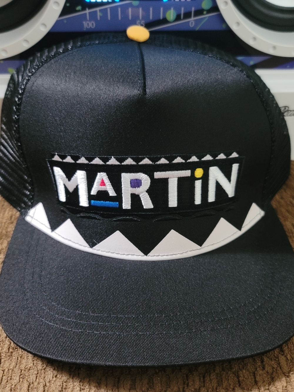 "Martin" TV SHOW Embroidered Black Trucker Hat